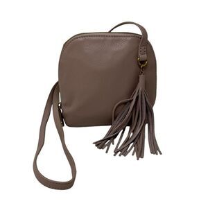 HOBO Nash Crossbody Purse Small Bag Pink Leather Zip Around Tassel Womens